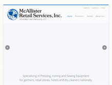 Tablet Screenshot of mcallisterretail.com